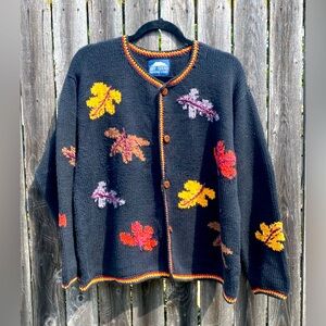 Hand knit Rey Wear Button Up Cardigan